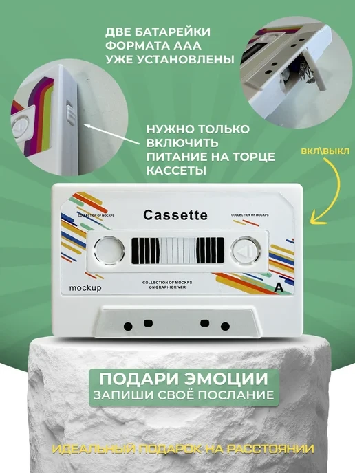 Аудио открытка кассета 5 минут