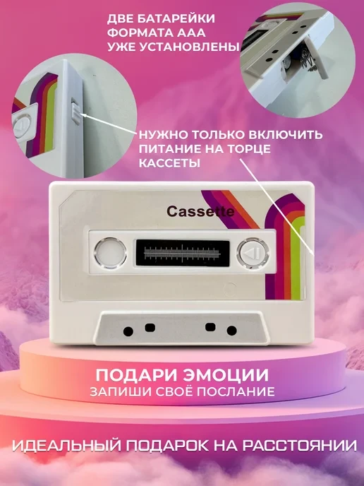 Аудио открытка кассета 5 минут